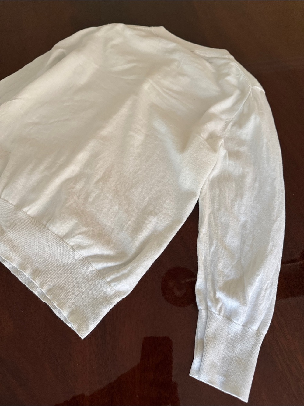 J. Crew Clare White Crewneck Button-Front Cardigan - Picture 13 of 16